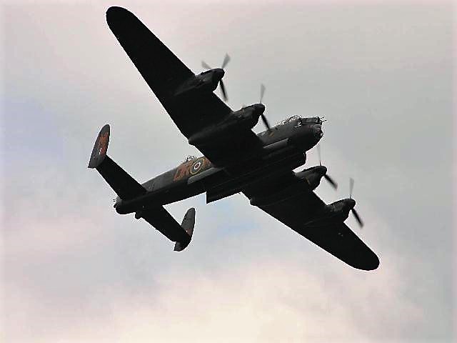 A Lancaster in flight