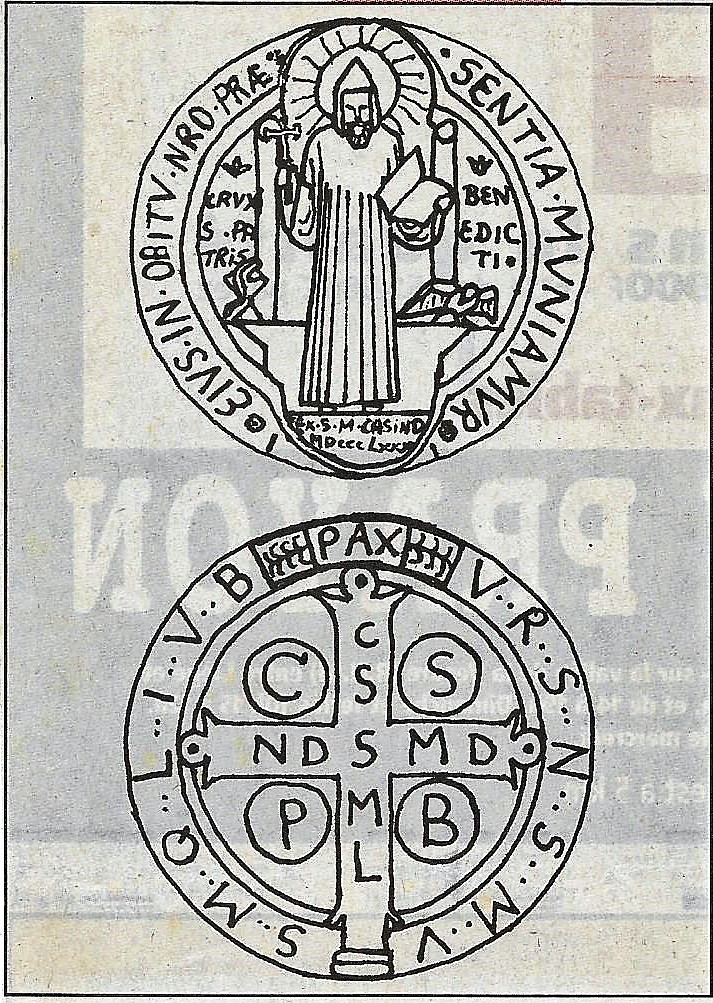 Médaille De Saint Benoît - Patron De L'Europe - Symbole De Protection - Bijou Religieux Catholique